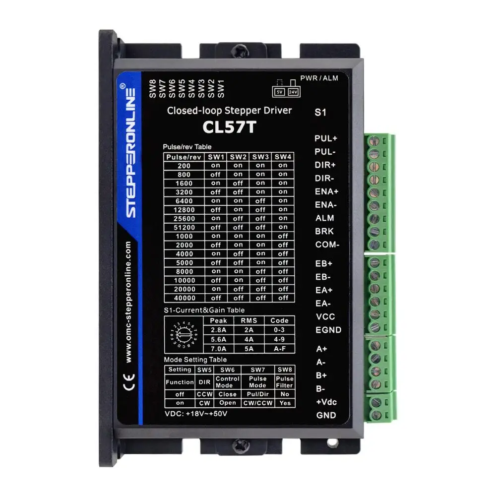 Imagem -02 - Stepper Motor com Kit Servo Driver Motor Encoder Loop Fechado Pcs Cabos de 17 m Nema 23 3nm