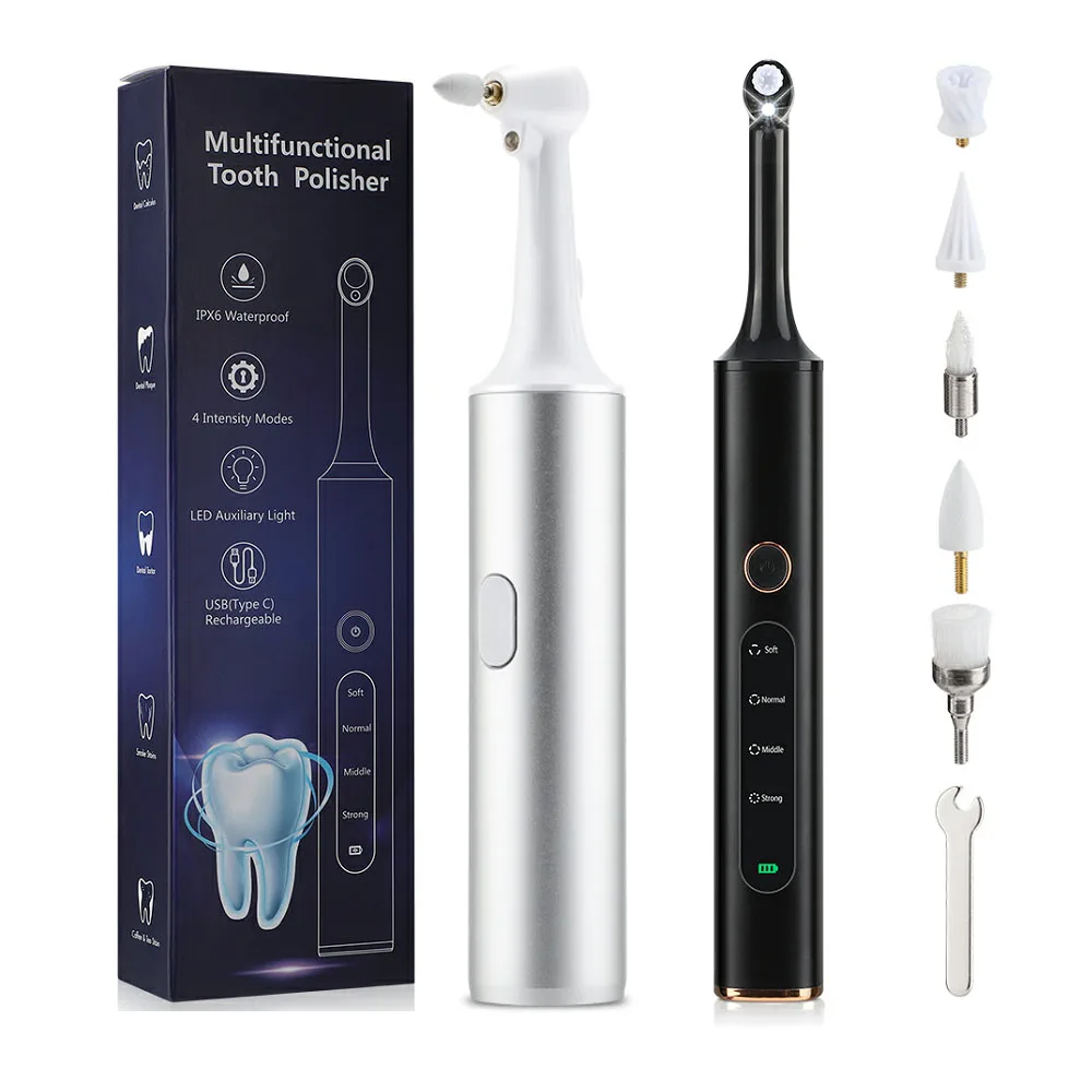 Electric Dental Teeth Polisher Ultrasonic Teeth Cleaner Oral Irrigator Calculus Stain Plaque Remover Tartar Teeth Whitening Kits