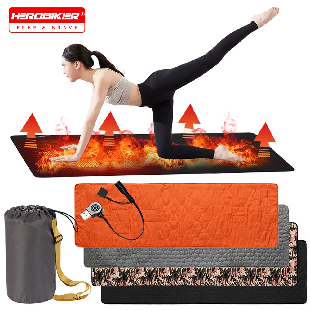 

USB Heating Sleeping Mat Camping Heated Mat Outdoor Travel USB Electric Blanket Seat Heater Portable Chair Tent Warmer Cushion