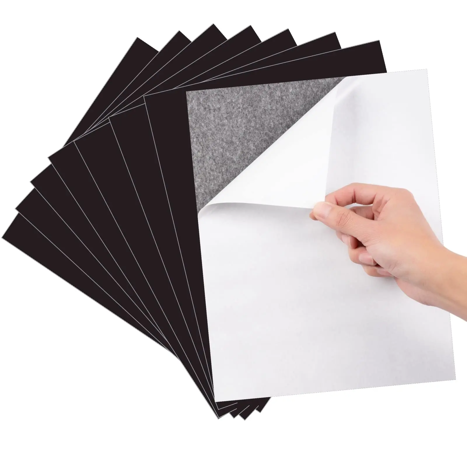 ملصقات مغناطيسية مدعومة لاصقة مغناطيسية مقاس 7.87 بوصة، ملصقات صور ذاتية الصنع، ملصقات ثلاجة مغناطيسية ناعمة