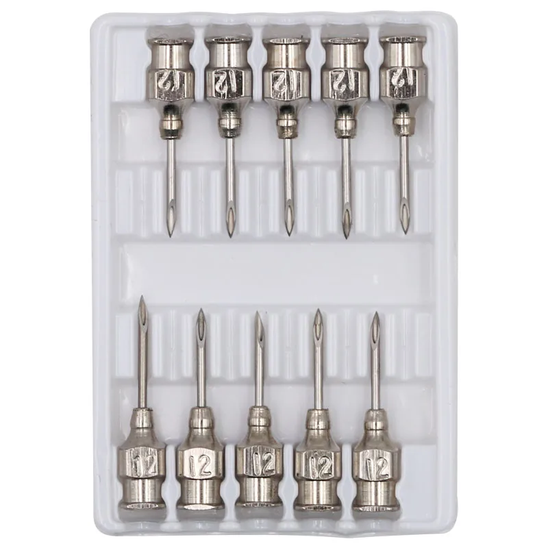 10Pcs Veterinary Syringe Needles Goat Pig Chicken Pet Injection Syringe Vaccination Vet Farm Tools Poultry Livestock Veterinary