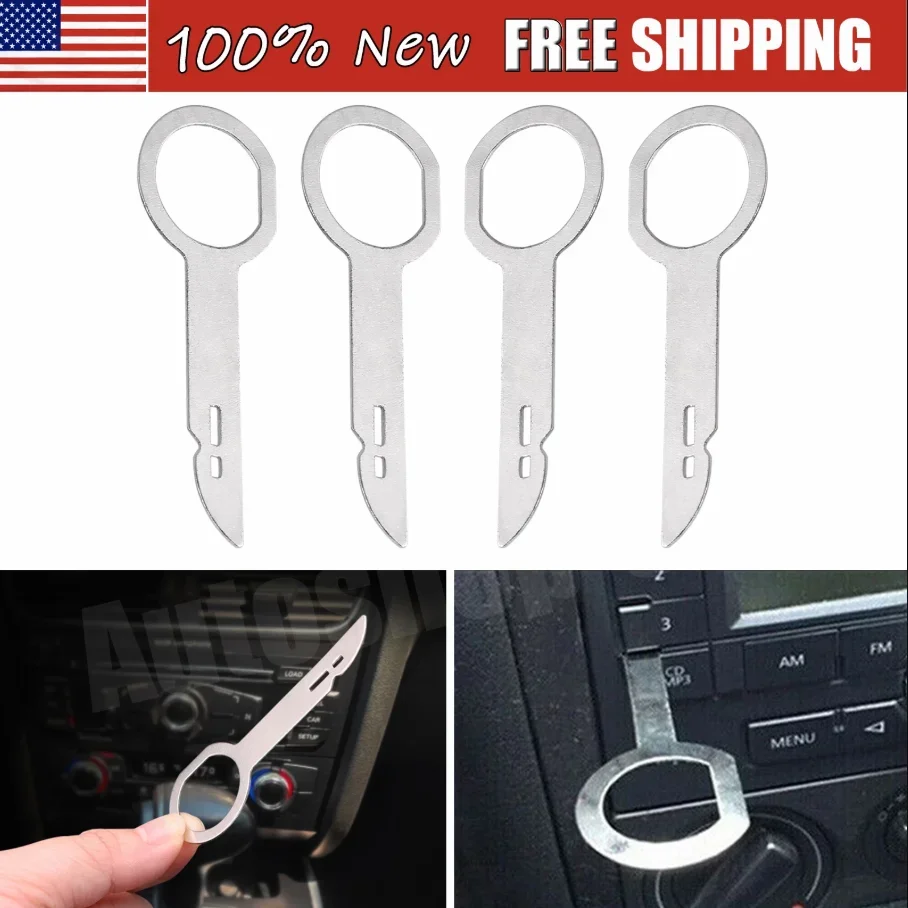 

Car Stereo Radio Removal Release Tool Keys Set 4PCS For Mercedes Benz Ford Volkswagen