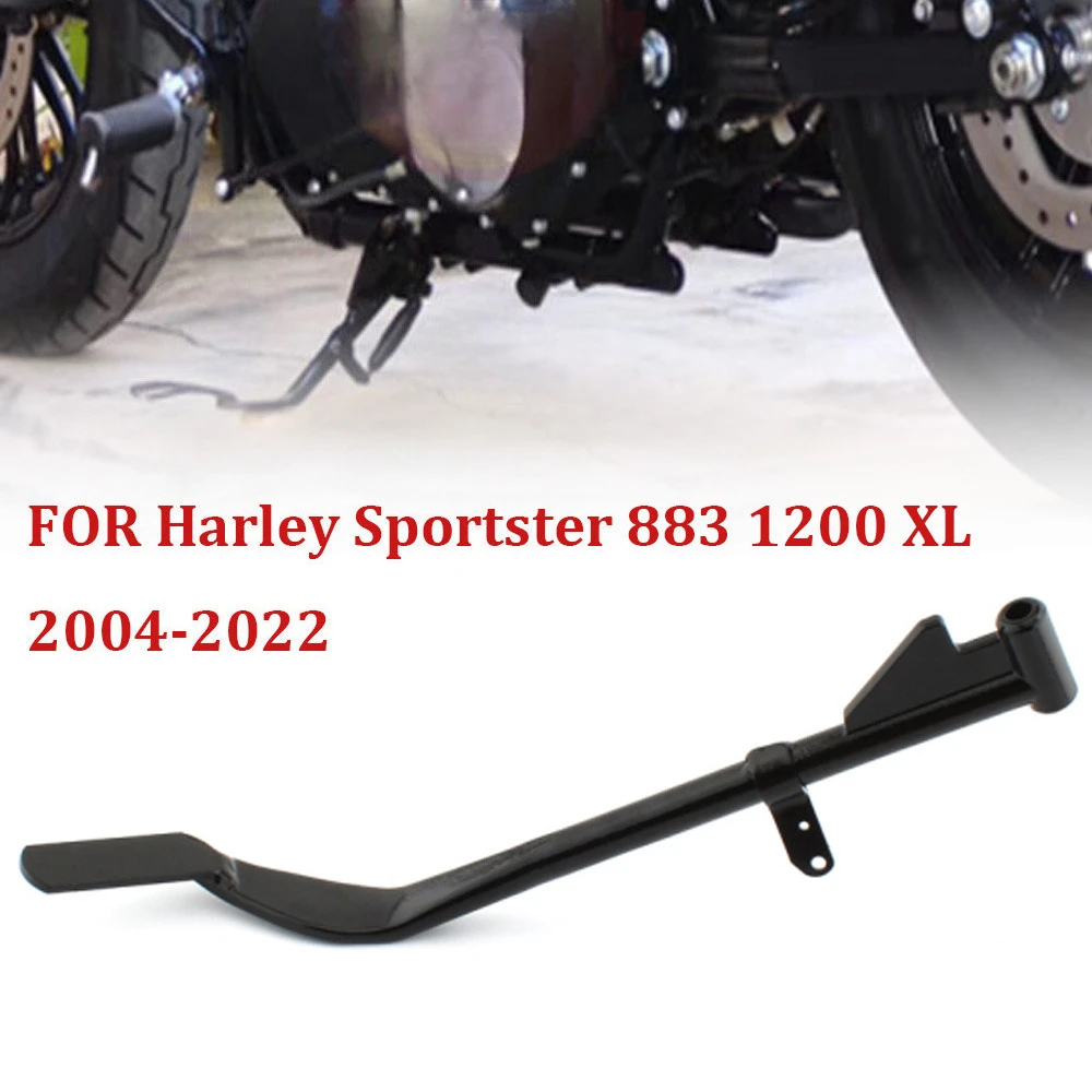 

Motorcycle Black Side Jiffy Kickstand Side Stand for Harley Sportster XL 883 1200 XL883L XL1200X XL1200C XL883R 2004-2022