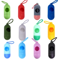 Pet Waste Bag Dispenser para Dog, Plastic Garbage Bag Holder, Carrier Case, Bullet Poop Bags, Novo