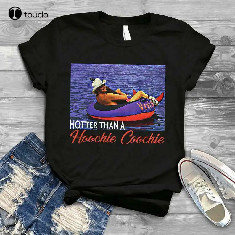 Hotter Than A Hoochie Coochie Chattahoochee Alan Jackson Vintage Retro T-Shirt T Shirt Print Printer Custom Aldult Teen Unisex