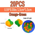 20pc Orange green
