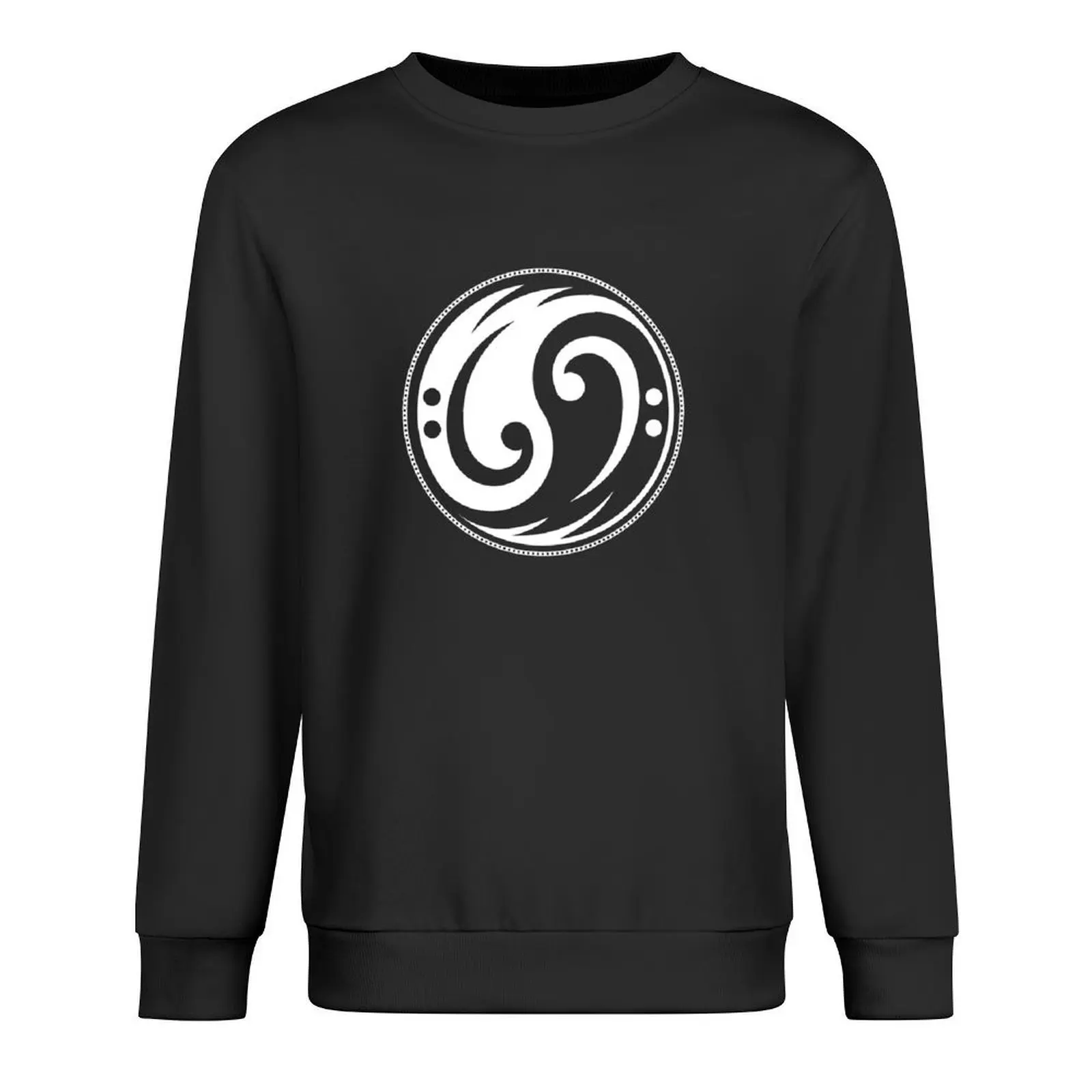 

Bass guitar bass clef bass yin yang for player Pullover autumn new products blouse anime clothes winter man sweatshirt