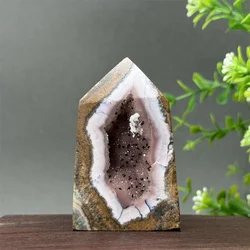 Natural Gemstone Warring States Red Agate Geode Mineral Quartz Reiki Meditation Energy Healing Stone Home Decor Gift