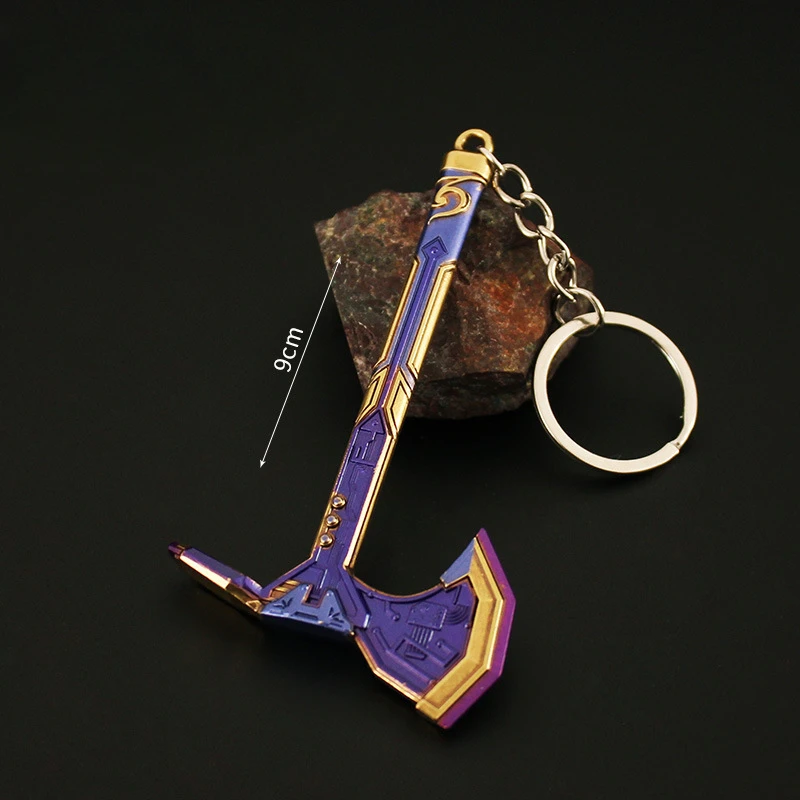 Valorant Game Weapon Anime Surrounding 9cm Fearless Contract Western Future Mini Frontier Era Tomahawk Zinc Alloy Toys Pendant