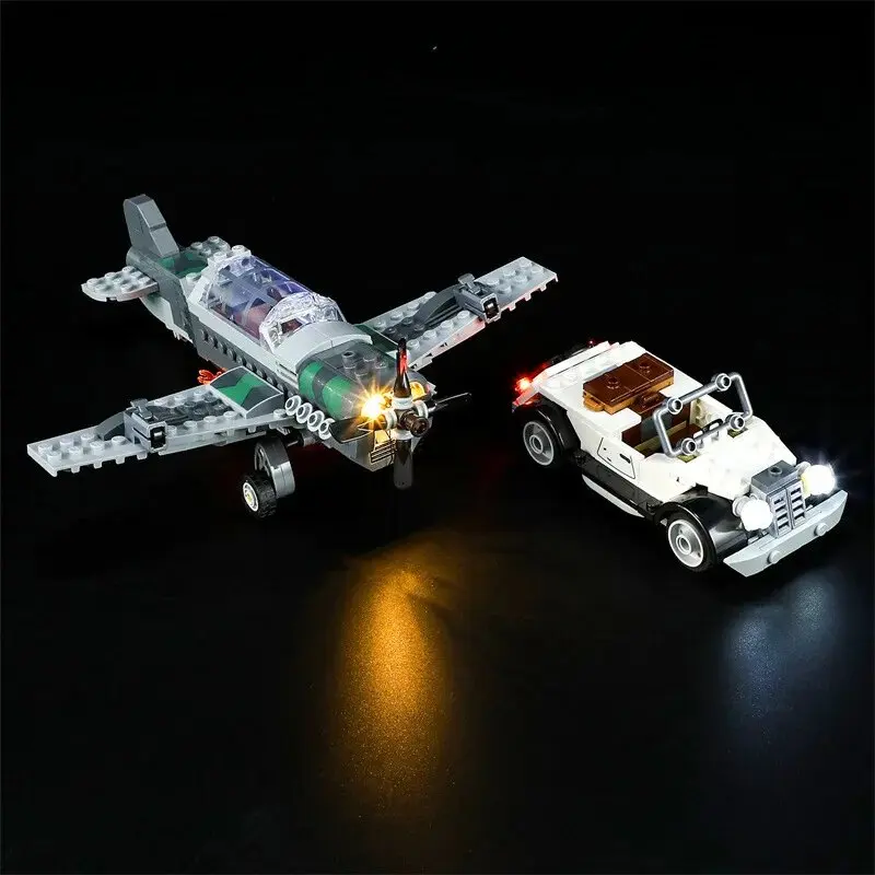 DIY LED Light Kit For LEGO 77012 Plane Chase（Only LED Light,Without Blocks Model）