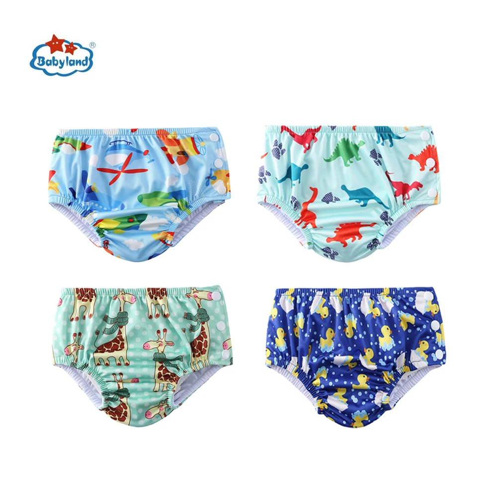 [BABYLAND] Baby Swimming Diapers Waterproof Cloth Diapers Swimwear for Kids Pool Baby Swimming Pants Nappy For Bbay 0--2 Years