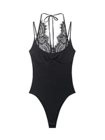 Ladies Sexy Slim Bodysuits Women Chic Lace Partwork Sleeveless Fashion Backless Sling Tops Newest Casual Playsuit Outfits Female - Image 4