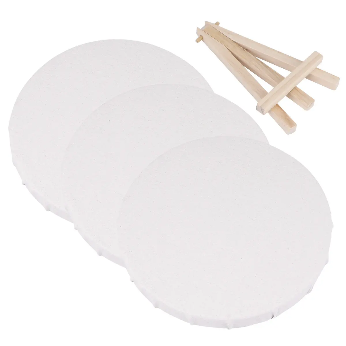 

Набор из 4 круглых холстов на подрамнике для рисования: заготовки для живописи маслом, акрилом, темперой. Для студентов и художников, для использования в помещении и на улице.