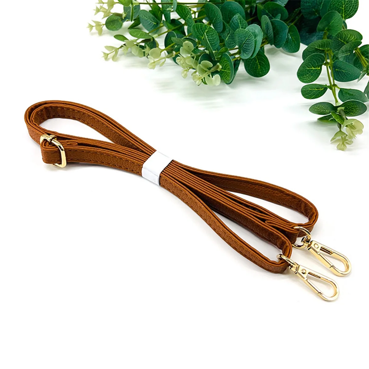 CYL-Mini Bags Leather Shoulder Strap Adjustable for Crossbody 1.4cm Wide Shoulder Bag Strap Replacement Accessories-B