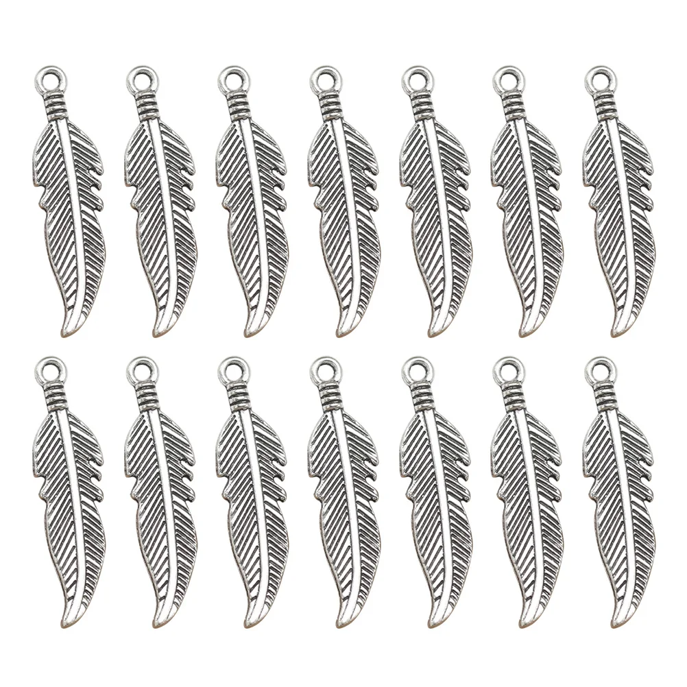 

100 Pcs Alloy Pendant Accessories Charm Leaves Jewelry Making Pendants DIY Charms