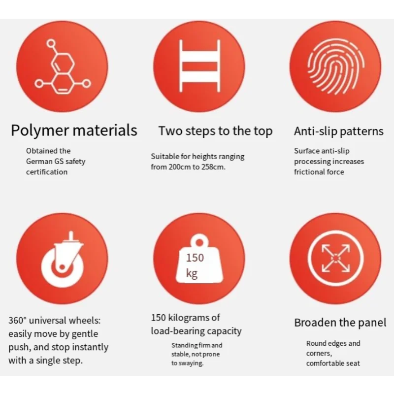 

Бытовая полка, двухступенчатая лестница, педаль, высокий и низкий табурет-лестница