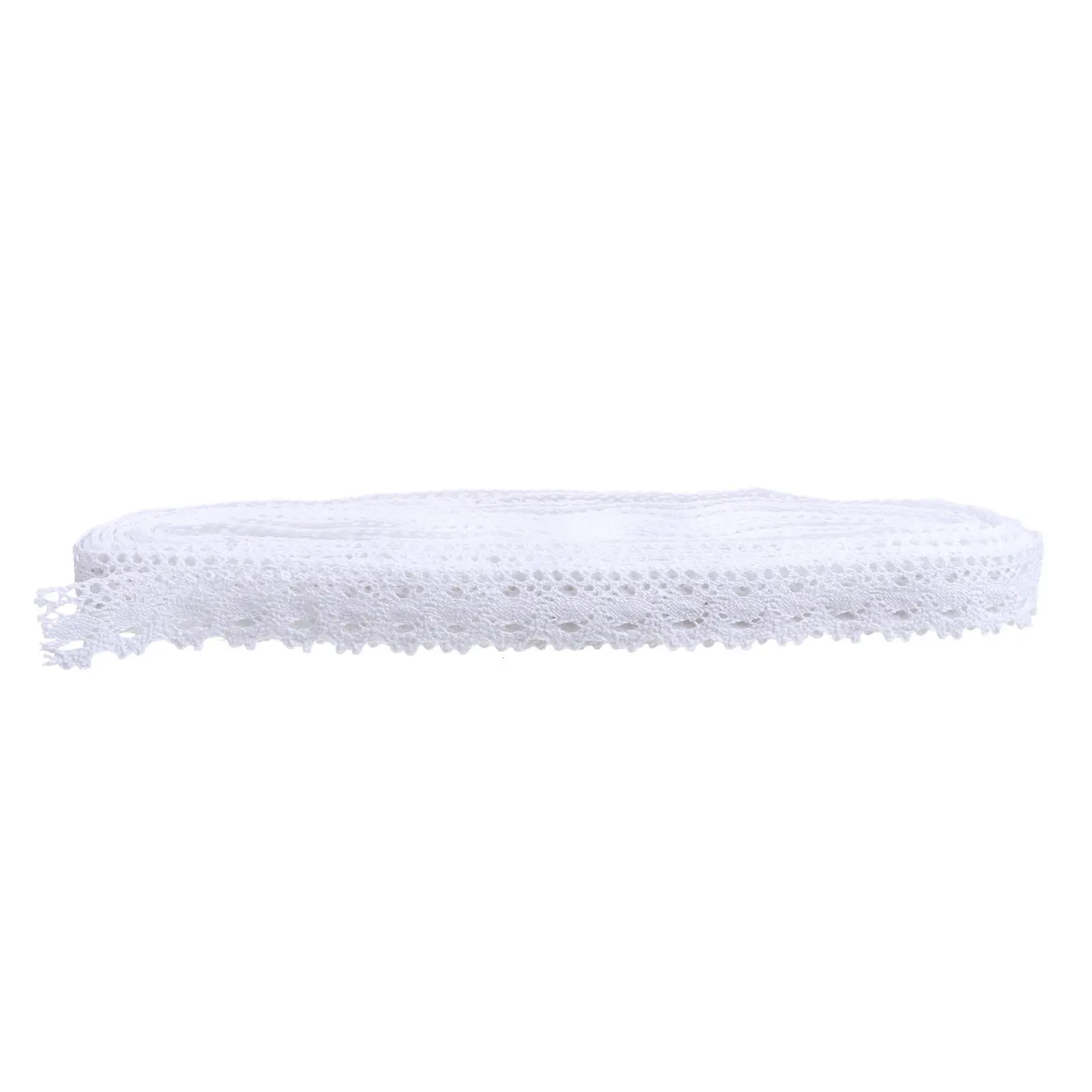 

25 Yards Exquisite Floral Embroidery Cotton Lace Trim Roll for DIY Dress Decoration Sewing Craft Wedding Applique Lace Ribbon