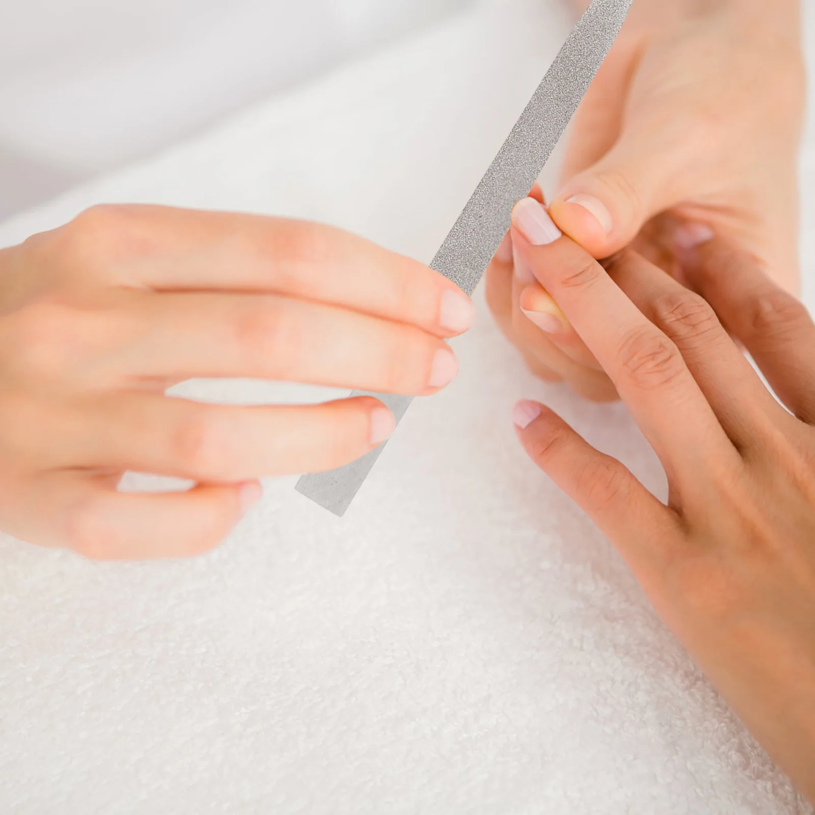 

8Pcs Manicure File Set Stainless Steel Double-Sided Nail Buffer Washable Rust Resistant Nail Care Tools for Women Gift