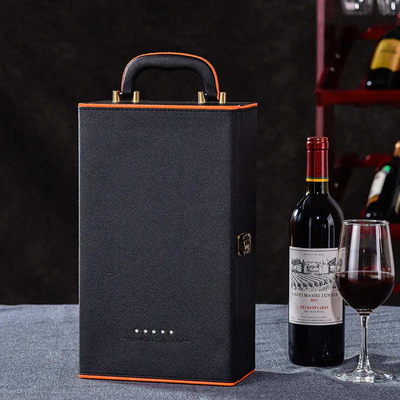 Red Wine Gift Box, Rhinestone Single and Double Stick Red Wine Packaging Box, Wine Box, Universal Packaging Box