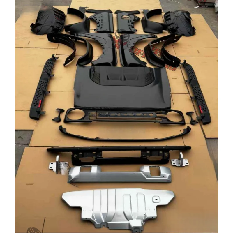 High Quality 4x4 Offroad Raptor Style Wide Body Kit Front Bumper Grille Hood Fender Mod Parts Fit 2021 Bronco Upgrade