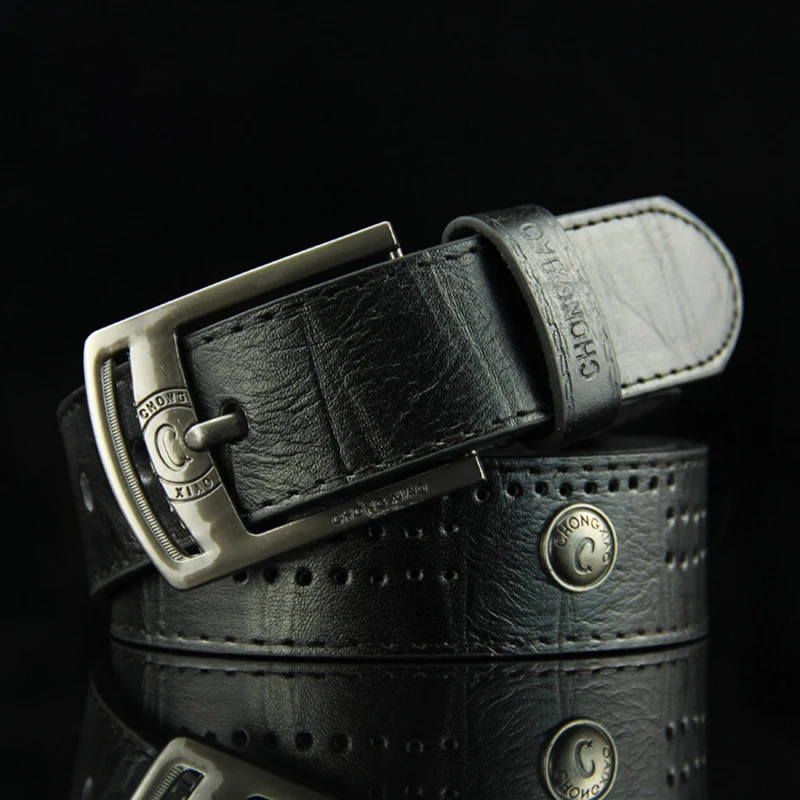 Men's Belt PU Alloy Square Buckle Business Belts Winter Pants Waistband Belts For Men Jean