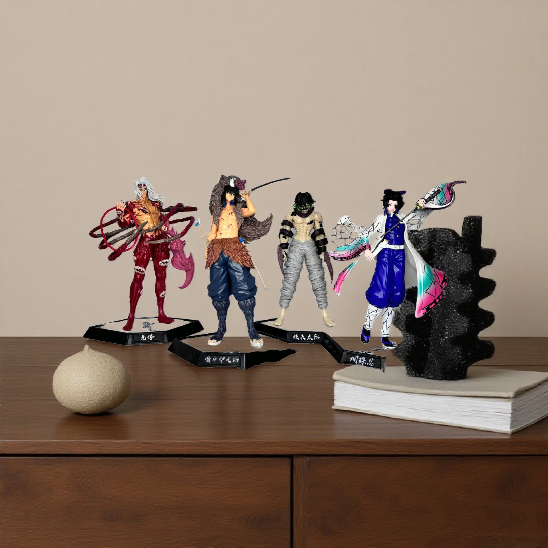 

Demon Slayer Twelve Ghosts Moon Series Black Death Mou Jiguo Yuan Falls Ji Courtesan Butterfly Endures Sichuan Anime Figurine