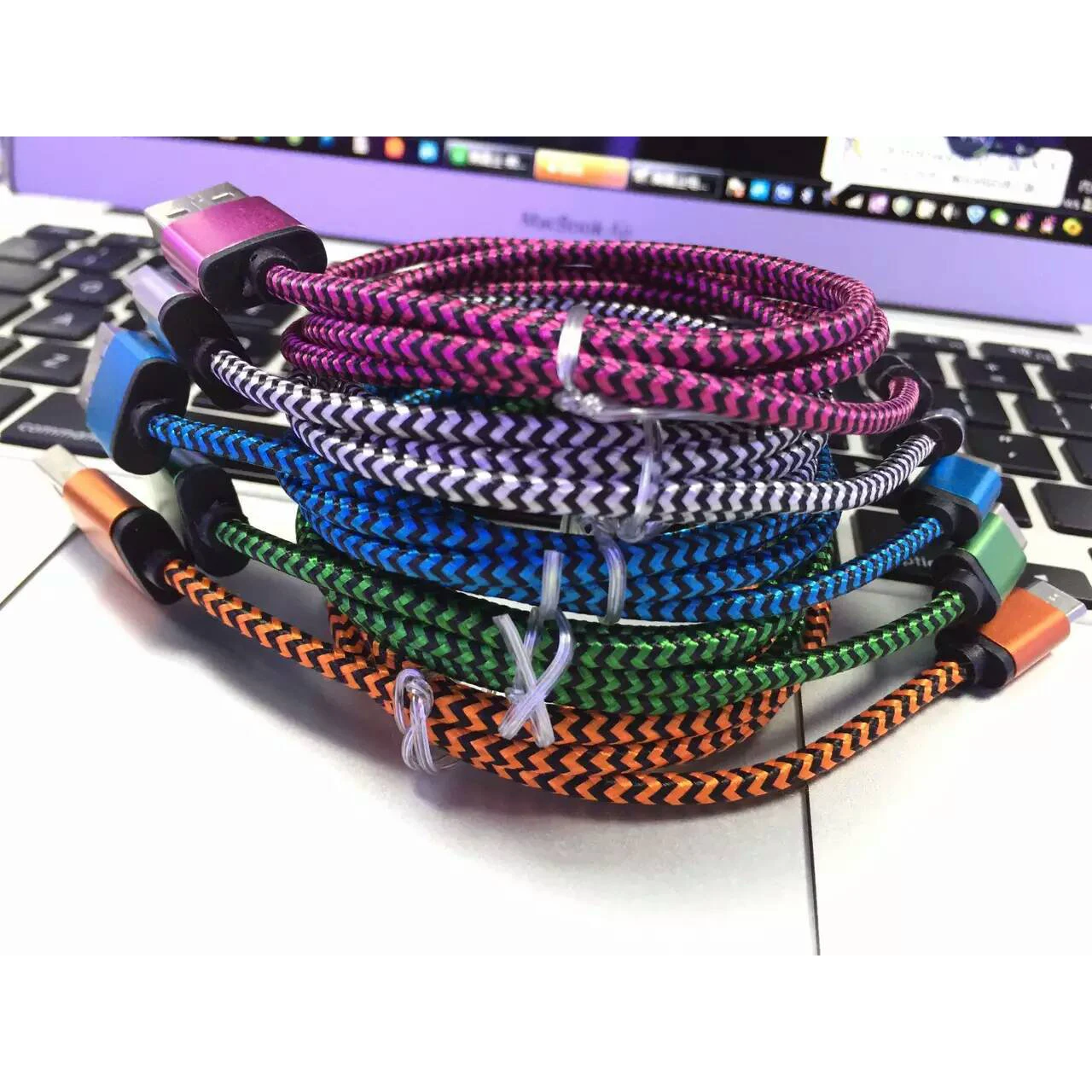 10 قطعة 1M 2M 3M USB C نوع C كابل شحن سلك نوع-C 3.1 شاحن كابل الهاتف المحمول الكابلات للماك بوك نيكزس نوكيا Oneplus