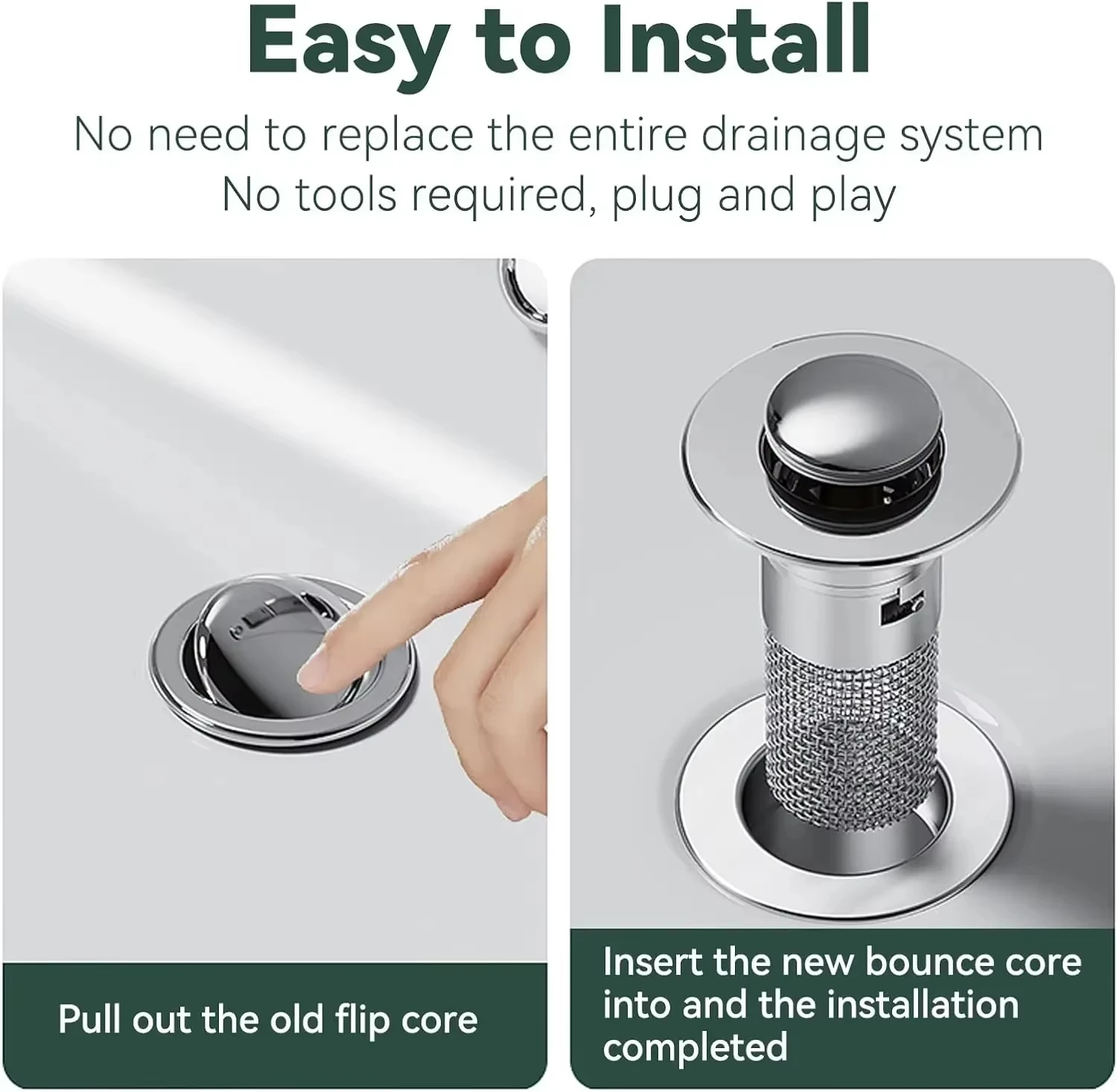 1/2PCS Sink Drains Filter Bathroom Pop-Up Sink Filter Plug Stopper Wash Basin Hair Catcher Strainer Stopper Kitchen Accessories