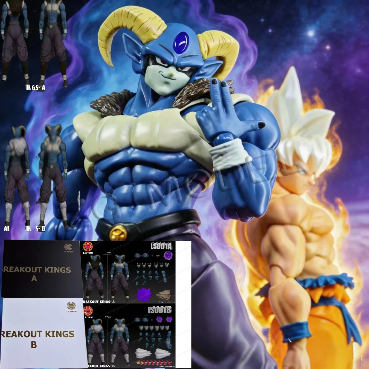 

Original L.S.Studio LS Studio SHF Super Saiyan SSJ Breakout Kings MORO Agent Killer Dragon Ball Z In Stock Anime Figures Toys