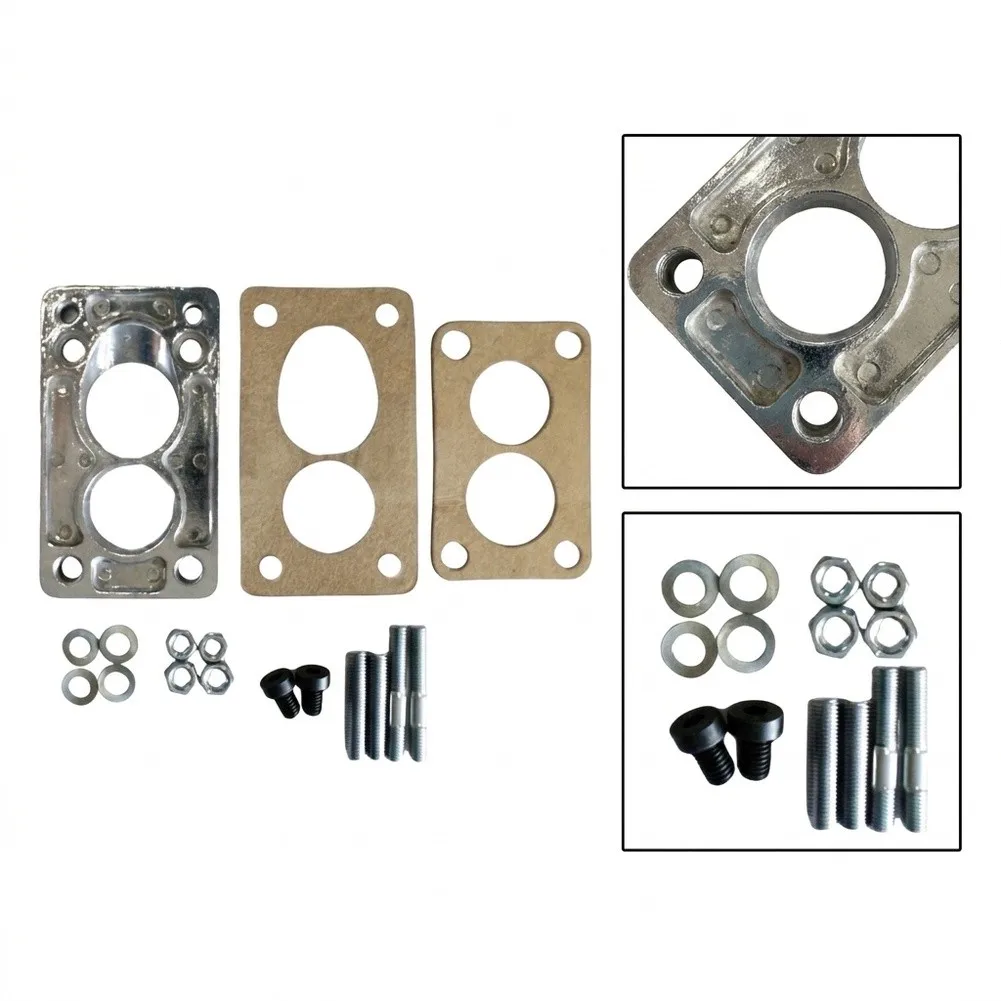 For Weber Carburetor Adapter Kit for Suzuki For Nissan For DGV 32/36 Carburetors Includes Gasket and Fasteners