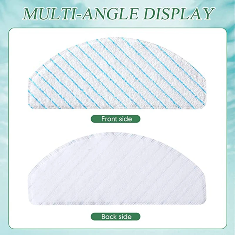 50Pcs Disposable Strong Rag Mop Cloths Pads For Ecovacs Deebot OZMO T8 AIVI T8 Max T9 Max N8 N8 Pro N9 Vacuum Cleaner Parts