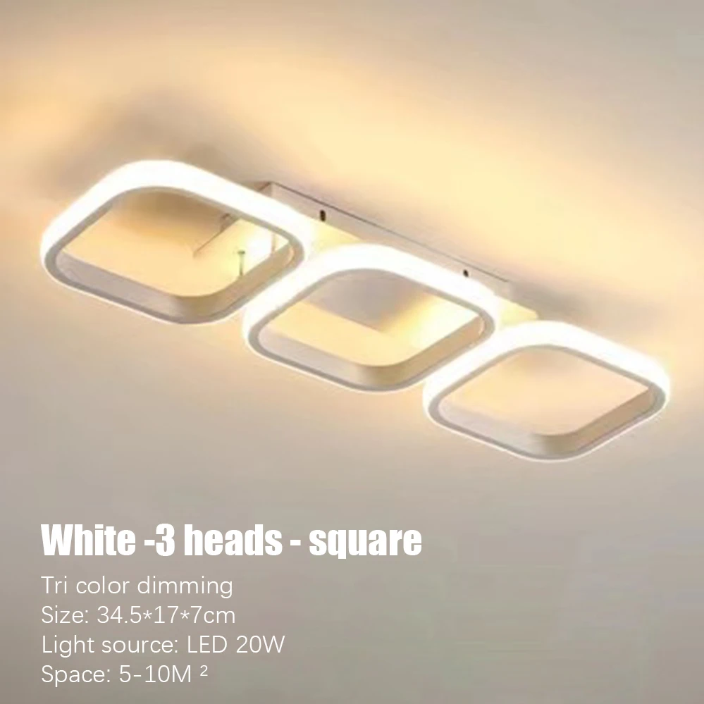 Moderne LED-plafondverlichting Ganglicht Huisverlichting Led Opbouw voor Slaapkamer Woonkamer Ganglicht 3-kleuren
