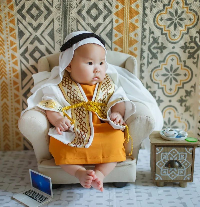 Baby Photo Clothes Newborn Babies 3 To 9 Months Baby Theme Photo Arab Prince Photography Costume Baby Accessories Newborn