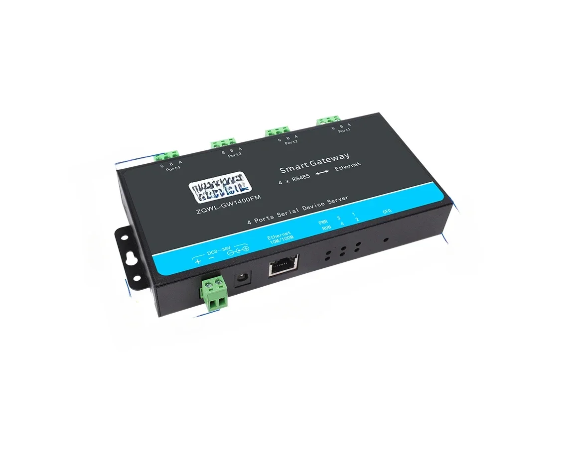 Active Polling RS485 to 4 Channel Ethernet Module, Serial Port to Network Port, Modbus Gateway,Secondary Development Programming