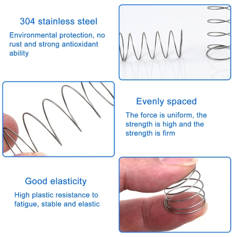 Набор из 8 пружин для смыва унитаза, нажимная пружина для эффективной и стабильной работы, Прямая поставка
