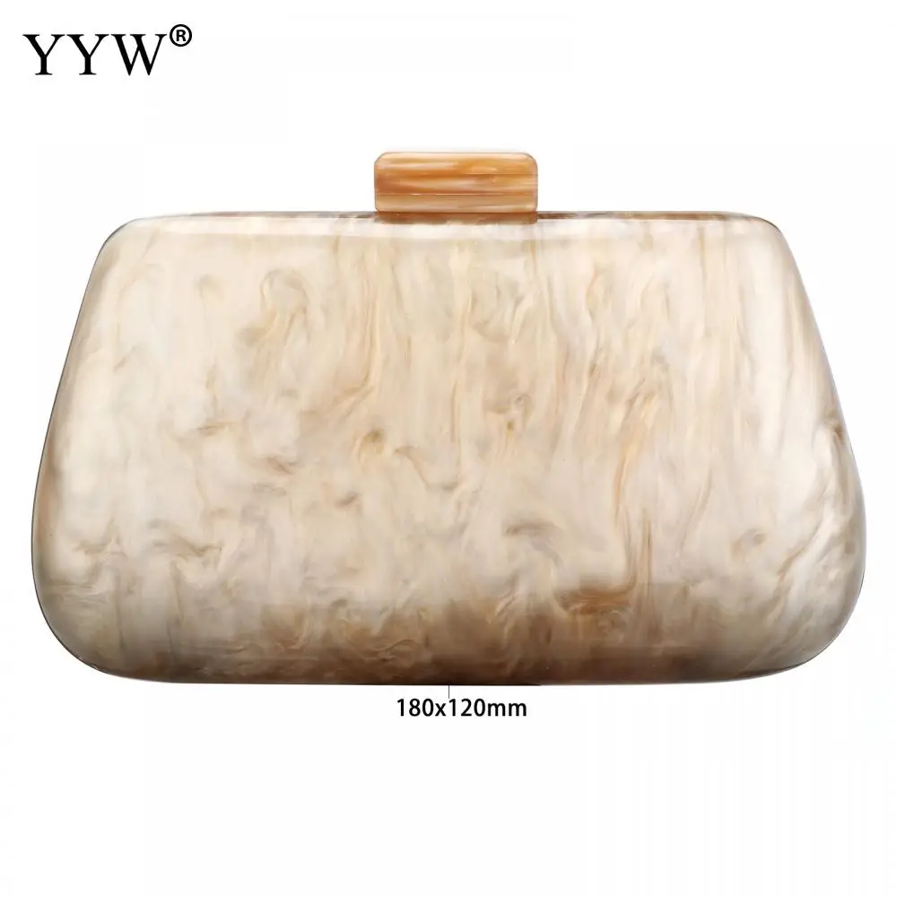 Acrylic Bags Cute Clutches Coffee Handbag Evening Clutch Bag Wedding Party Purses Personality Women Handbags Chain Shoulder Bags