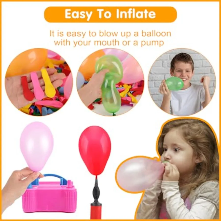 500PCS Water Balloons Bulk without Refill Kits Small Water Balloons for Summer Splash Fun Party Air Balloons for Wedding Birthd - view 3