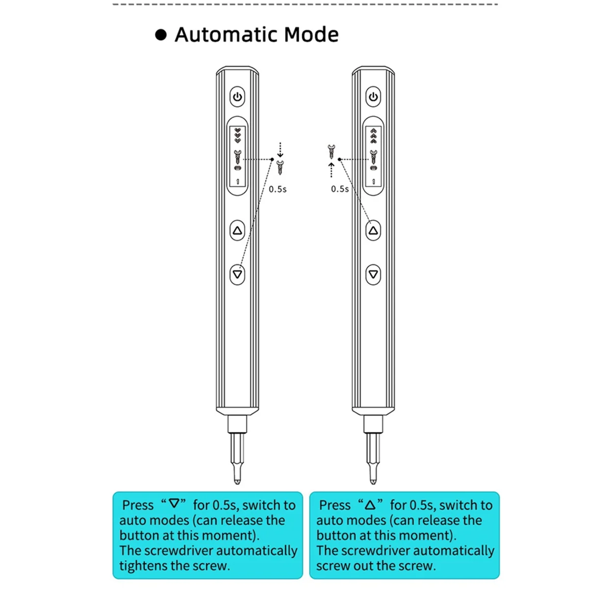 HOT!  ES666 Precision Electric Screwdrive Portable Power Tool Support Sensing Fixed Automatic Working Mode for RC Models,B
