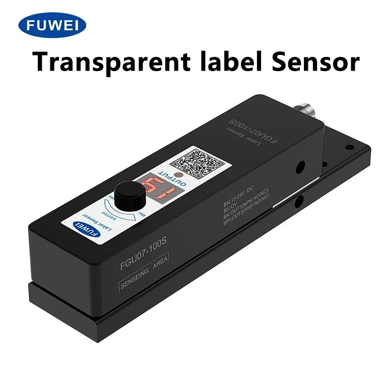 FGU07-100S Digital Display Manual Adjustment Automatic Labeling Machine Transparent for Label Sensor