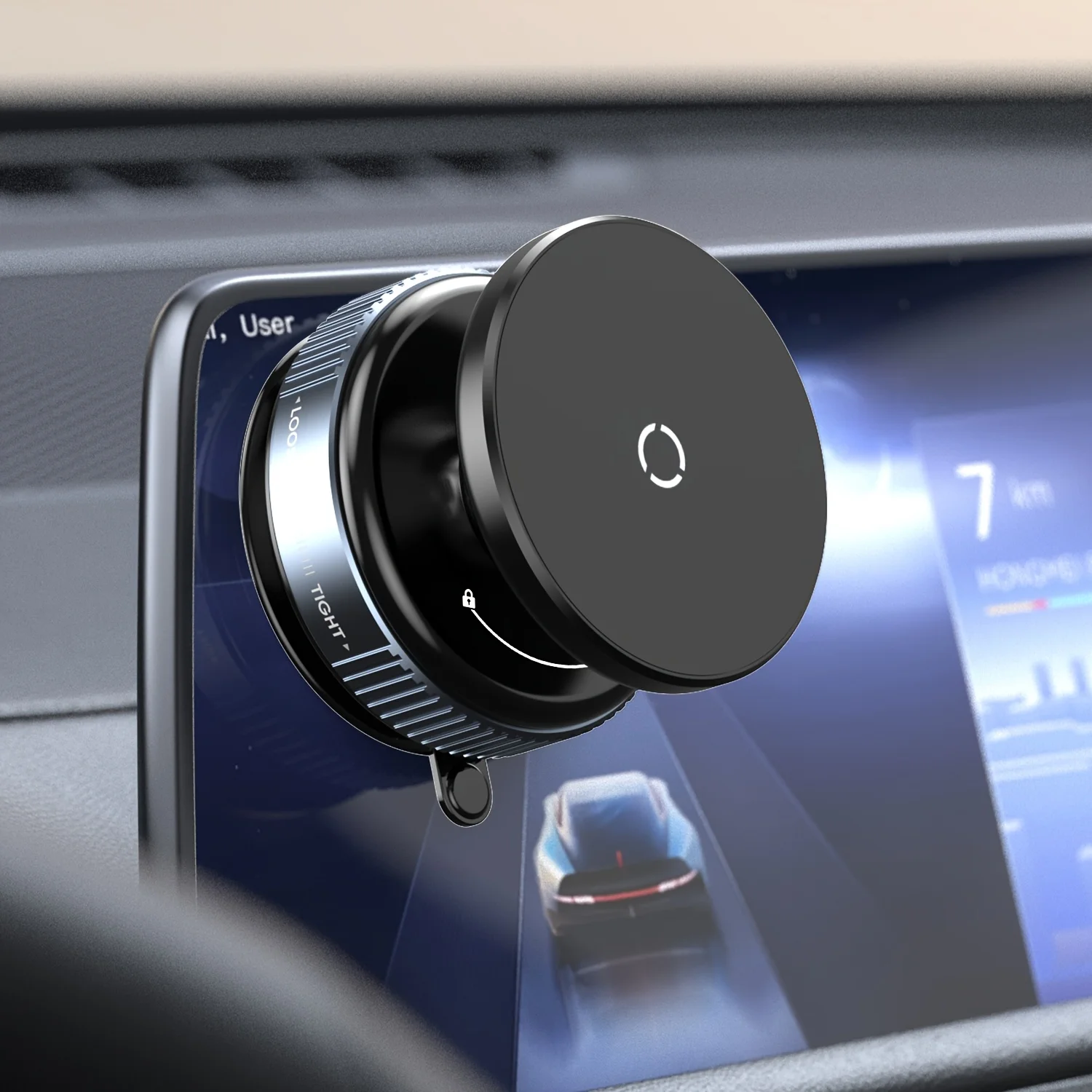 

1pc Hot Deal k009 Vacuum Suction Cup Magnetic Holder Double-sided Automatic Mobile 270 ° rotation Phone Holder Suitable