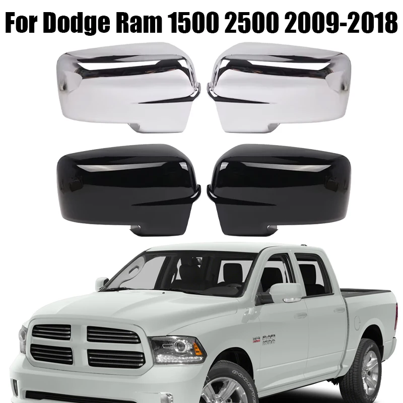 

Rearview Mirror Cover Cap For Dodge RAM 1500 2500 2009 2010 2011 2012 2013 2014 2015 2016 2017 2018 Replace Car Accessories