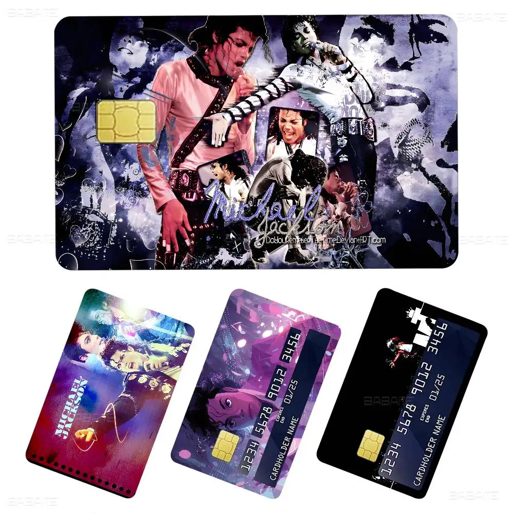 Michael Jackson Singer Game Film Cover Sticker Case For Small Chip Credit Debit Card Front