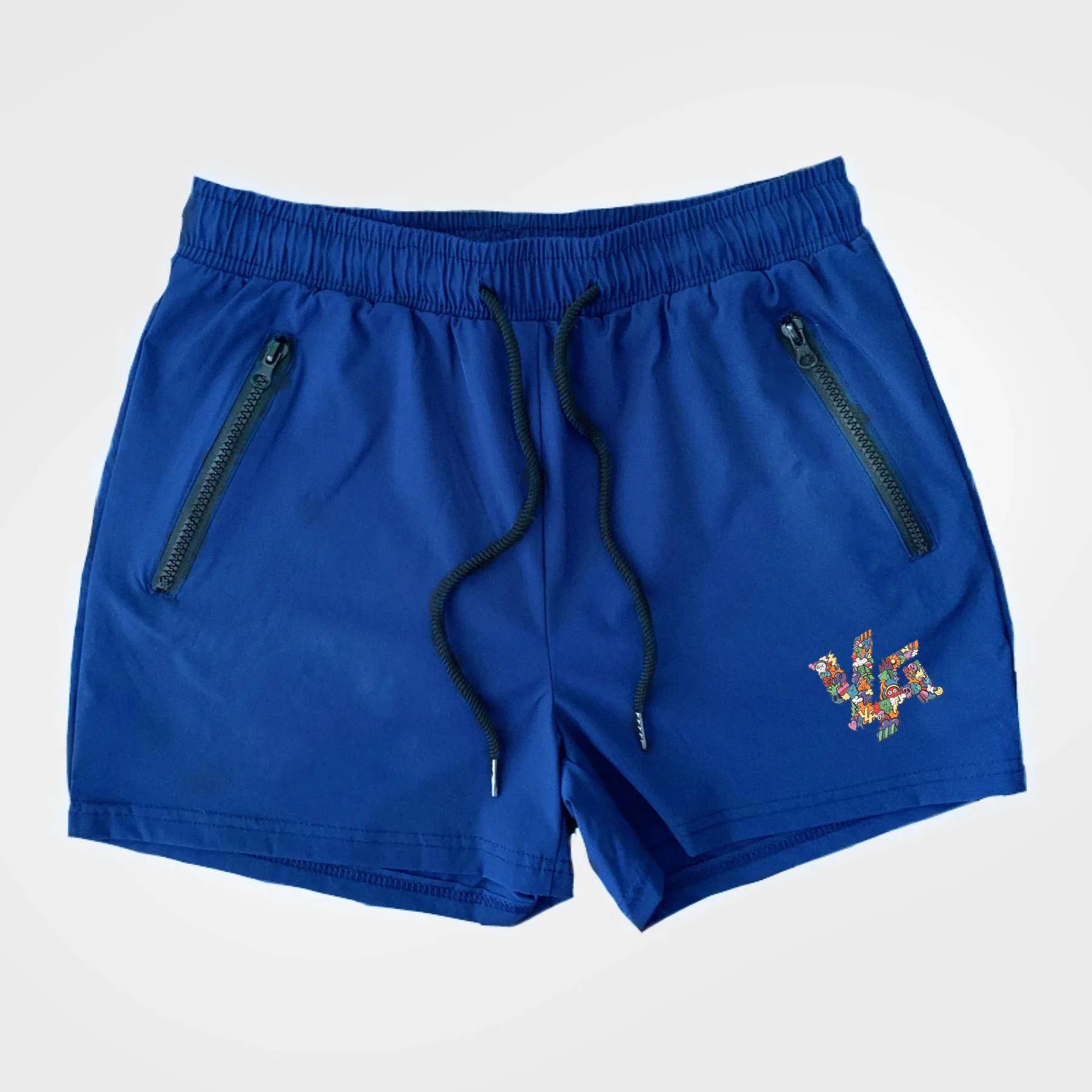 Men's fashionable printed shorts, fast drying comfortable drawstring zipper shorts, sports shorts M-3XL image 2