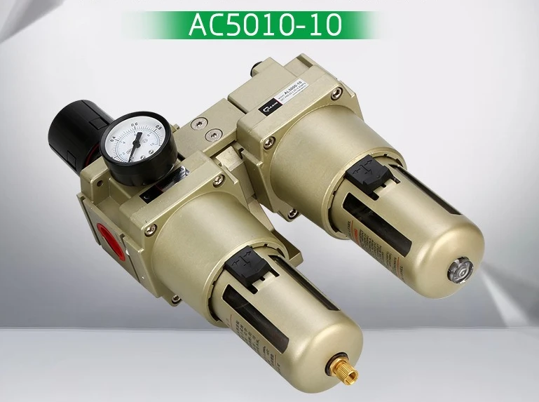 

Air Source Processor Pneumatic Two-piece AC5010-10 Oil-water Separator Pressure Regulating Copper Core Filter