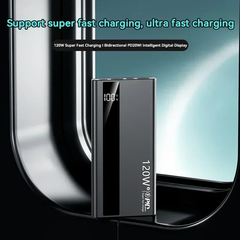 ROMOSS 120W 500000mAh Power Bank High Capacity Super Fast Charge Portable External Battery PowerBank For iphone Samsung 2026 New - view 6
