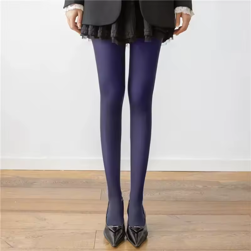 Trendix New Red Stockings Women Bodycon Super Elastic See Through Lace Pantyhose Autumn Sexy Slim Elegant Burgundy Tights Winter - Image 11