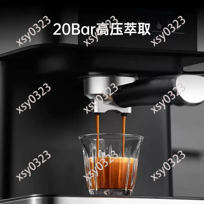 20Bar Semi-Automatic Espresso Machine Home Office Coffee Maker with Steam Milk Frother