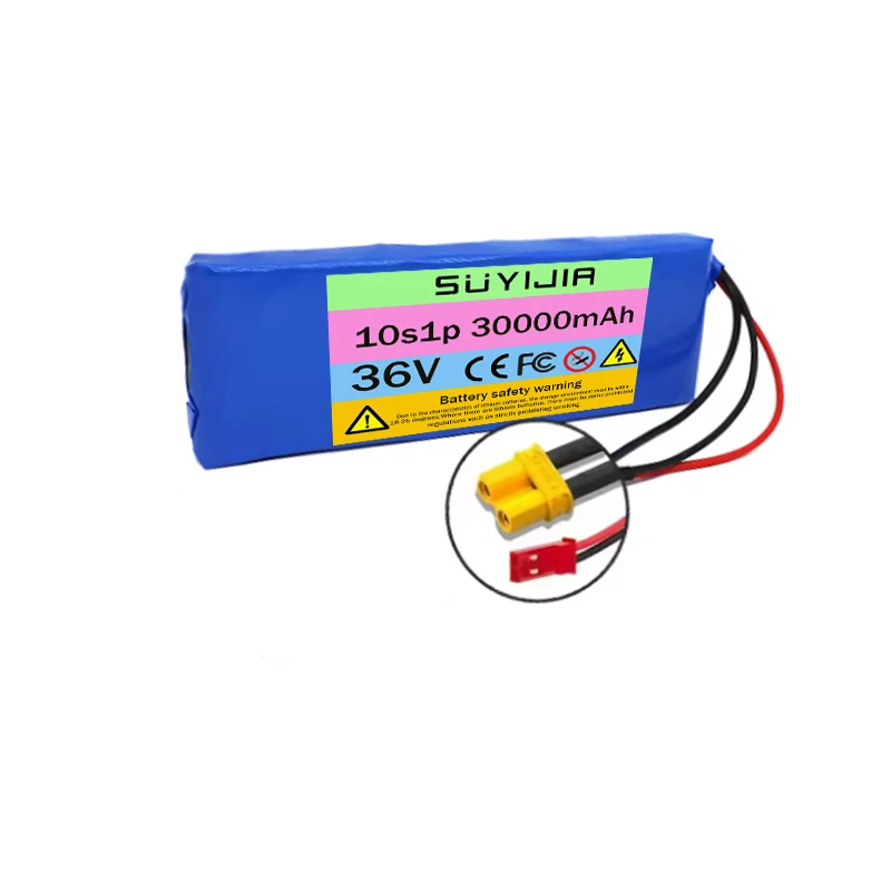 حزمة بطارية جديدة 10S1P 36 فولت 30000 مللي أمبير في الساعة 30 أمبير 18650 بطاريات ليثيوم أيون قابلة لإعادة الشحن 20 أمبير BMS 500 وات، مجهزة بشاحن 42 فولت 2 أمبير #5