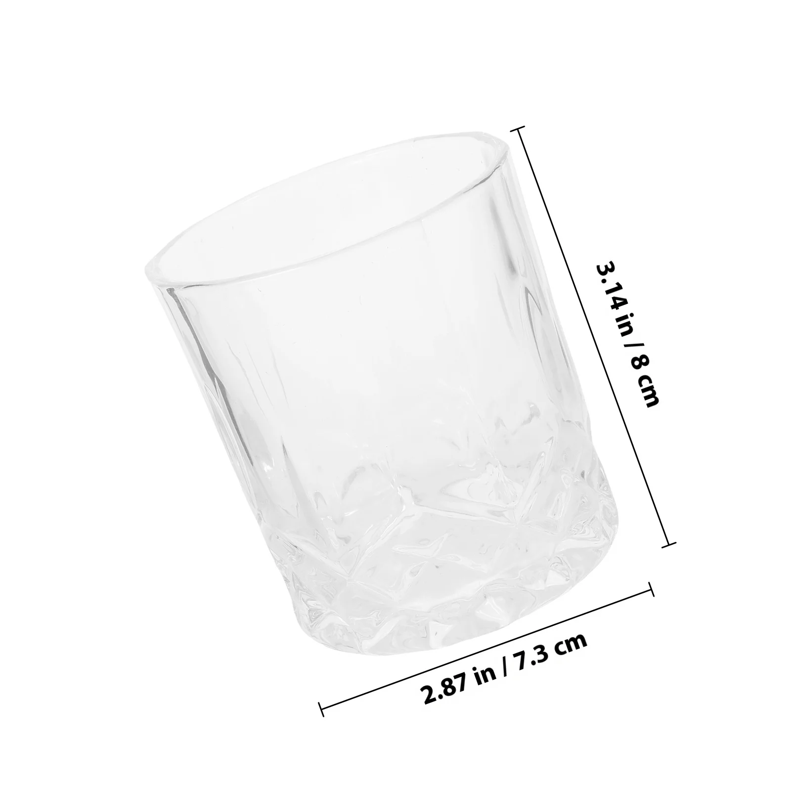 4Pcs Engraved Whisky Glass Delicate Multi-Function Wine Cups Household Bar Accessory Desktop Wine Glass Whisky Cup