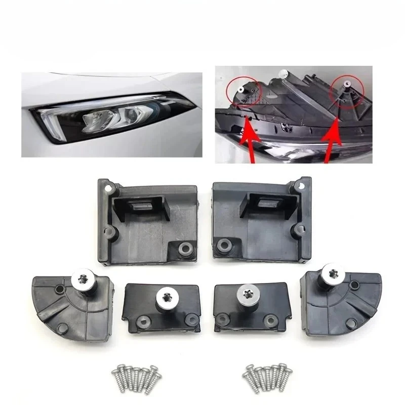 For Mercedes-Benz A-Class W177 Screwed Car Headlight Repair Kit with Fixed Angle Claw Bracket Accessories (19-2021)